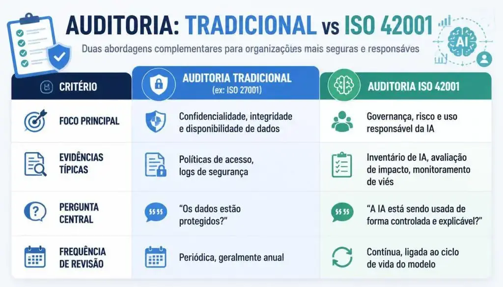 Auditoria ISO 42001: o que comprova a IA madura